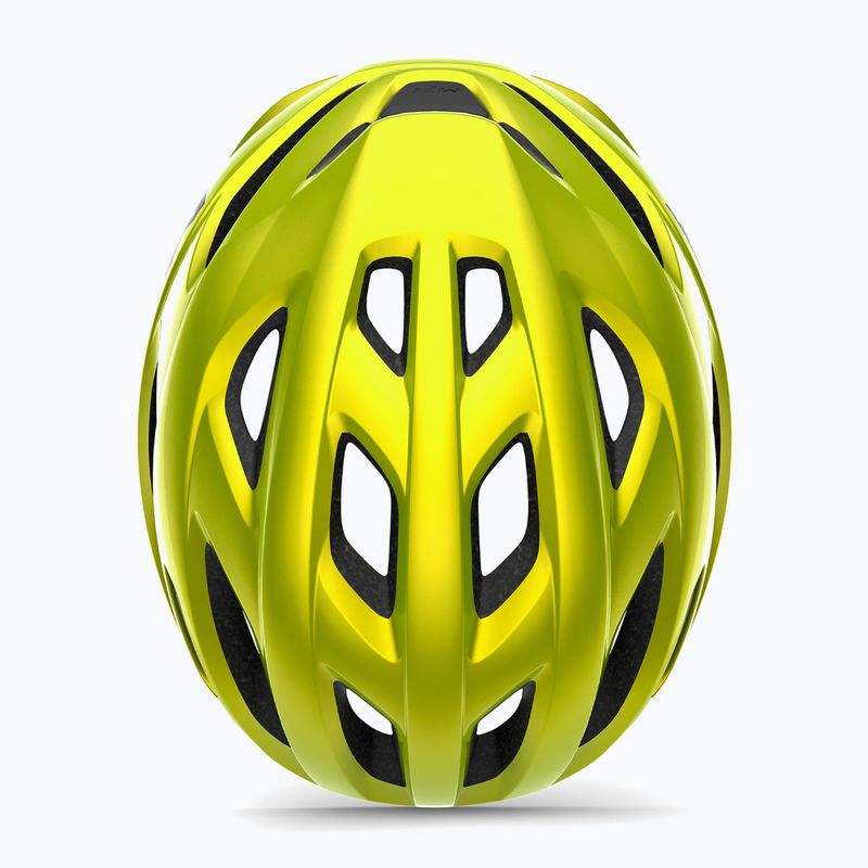 MET Idolo lime yellow metallic glossy bicycle helmet 7