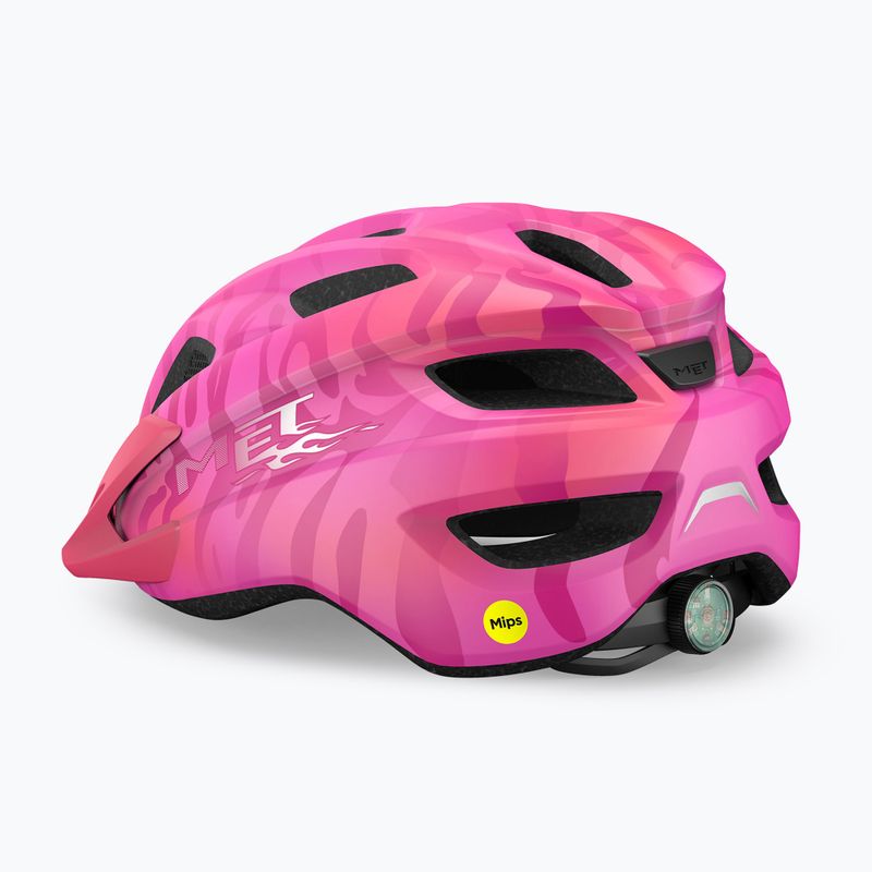 Children's bike helmet MET Crackerjack Mips pink matt 2