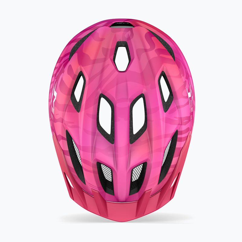 Children's bike helmet MET Crackerjack Mips pink matt 4