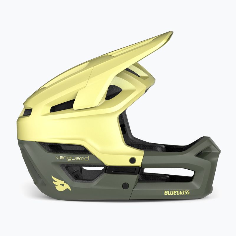 Bluegrass Vanguard lime matt bike helmet 2