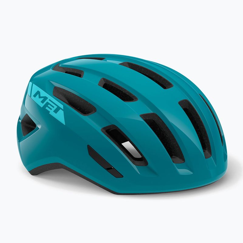 MET Miles teal glossy bicycle helmet 6