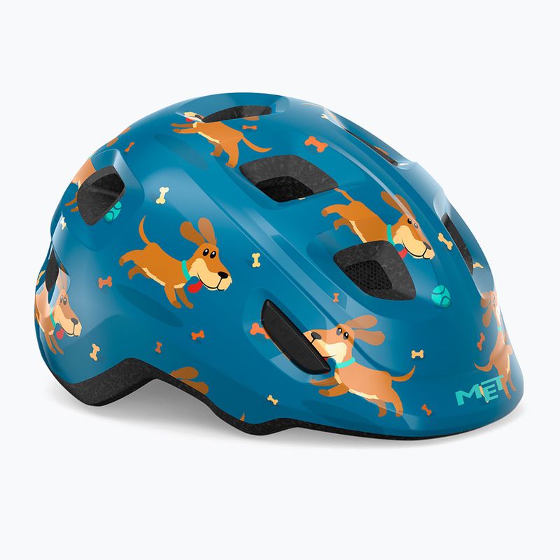 MET children's bicycle helmet Hooray blue teckel glossy 6