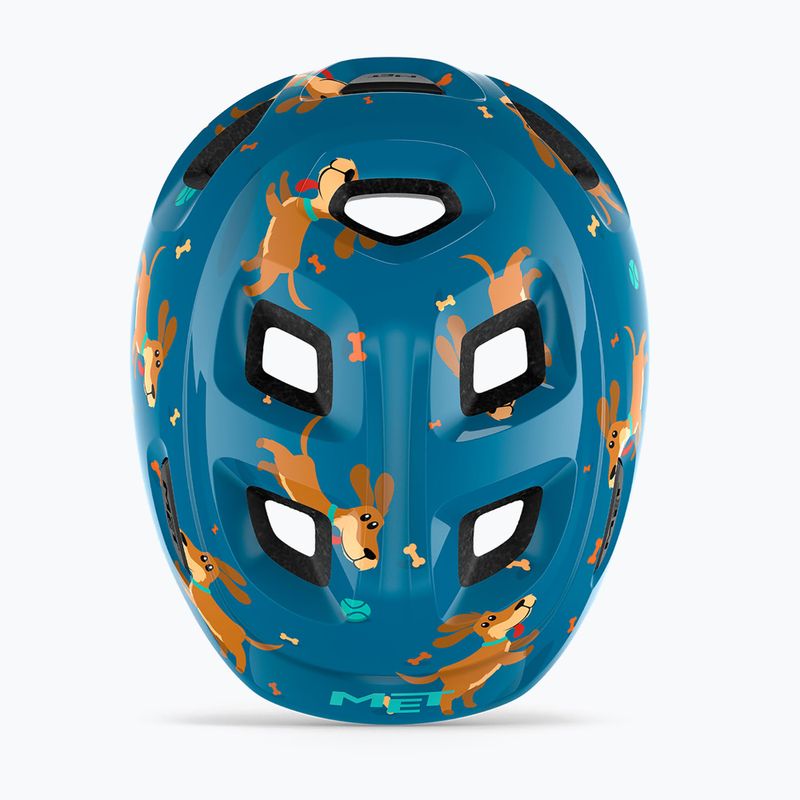 MET children's bicycle helmet Hooray blue teckel glossy 7