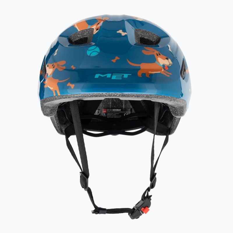 MET children's bicycle helmet Hooray blue teckel glossy 2