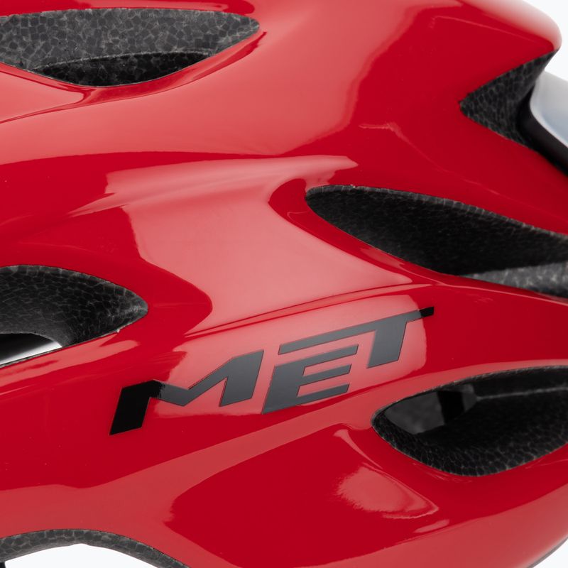 Bike helmet MET Crossover red matt 7
