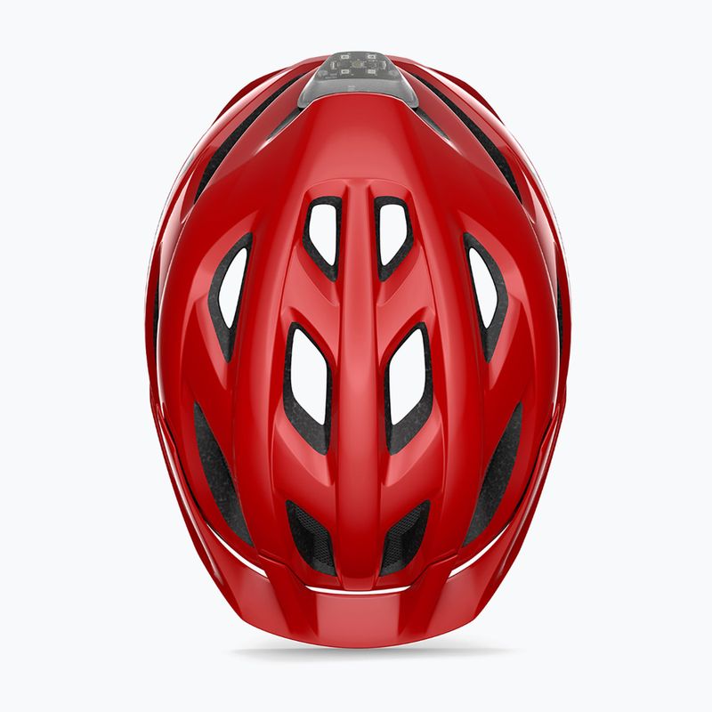 Bike helmet MET Crossover red matt 4