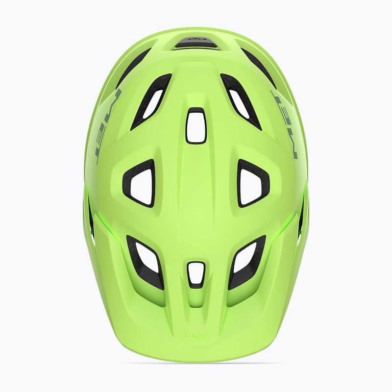MET Eldar lime matt children's bicycle helmet 4