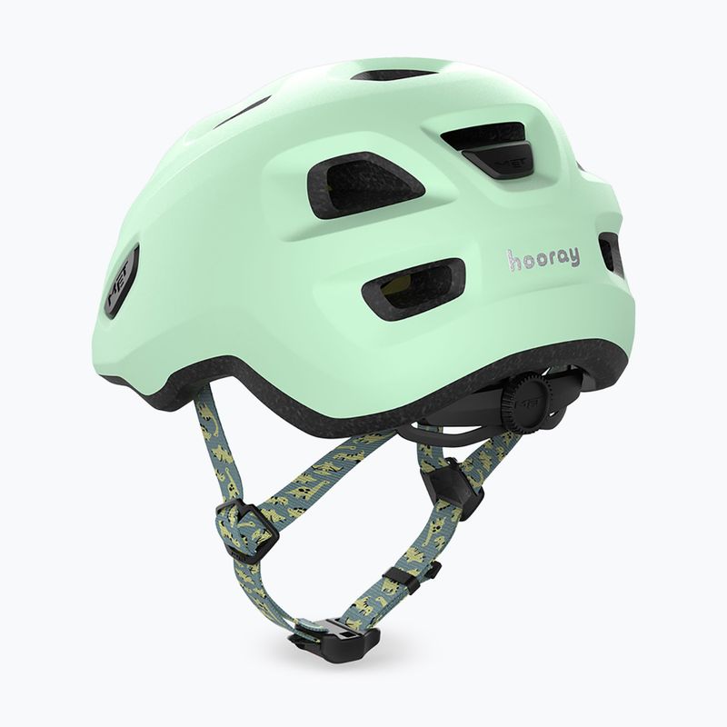 Children's bike helmet MET Hooray dusted green matt 2
