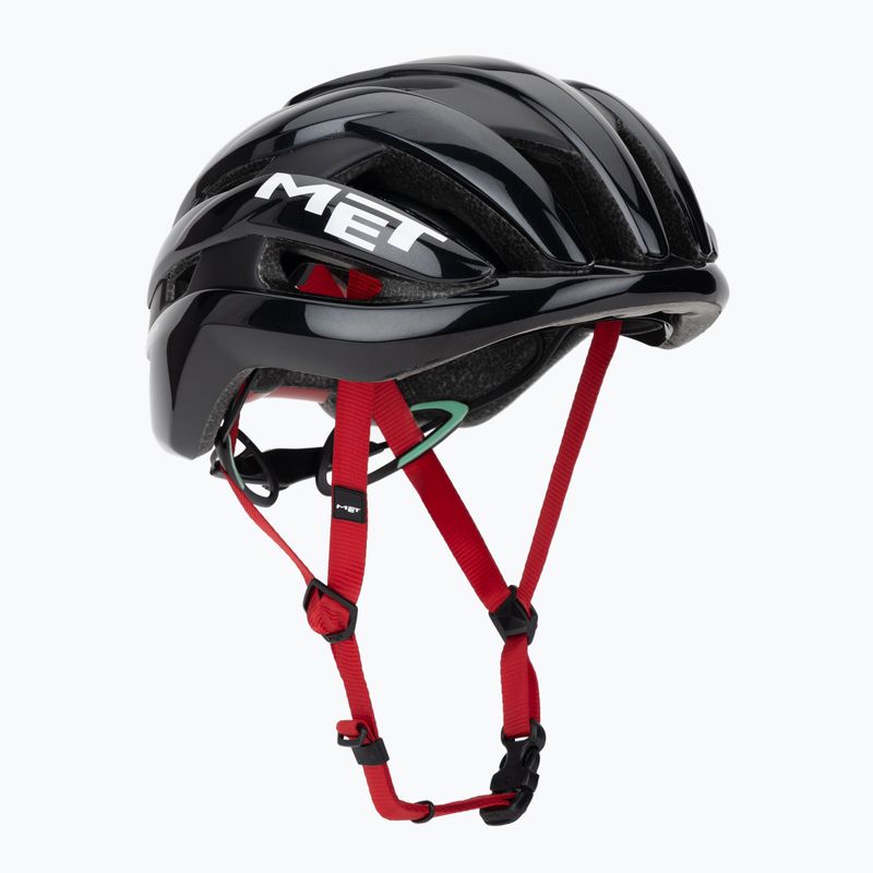 Bike helmet MET Trenta Mips black/red glossy