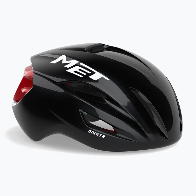 Bike helmet MET Manta MIPS black/red glossy 2