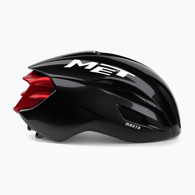 Bike helmet MET Manta MIPS black/red glossy 4