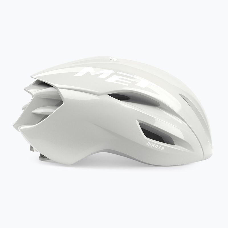 Bike helmet MET Manta MIPS absolute white le 4