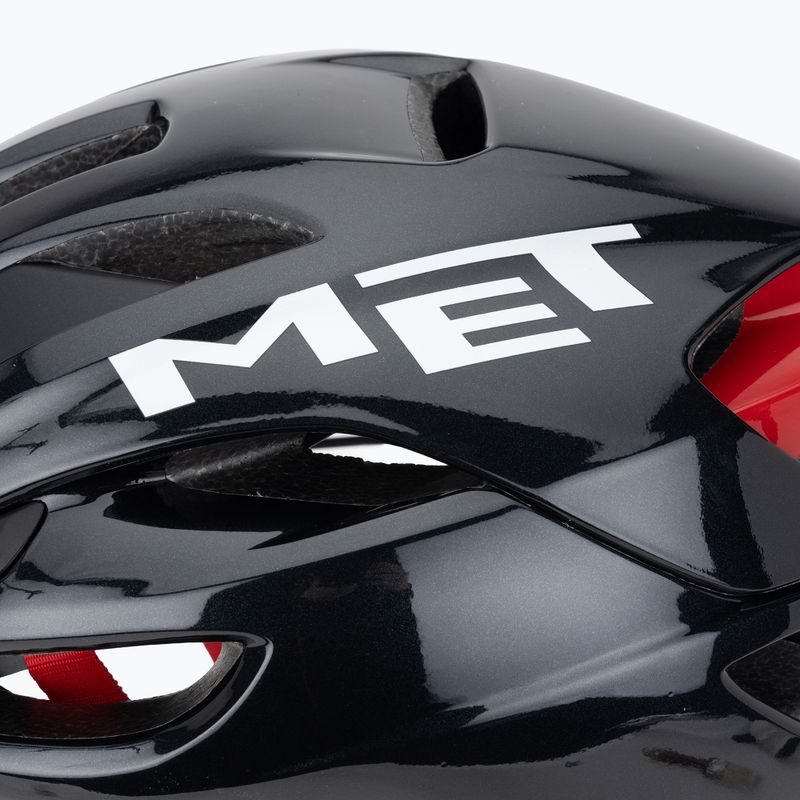Bike helmet MET Rivale II Mips black/red glossy 7