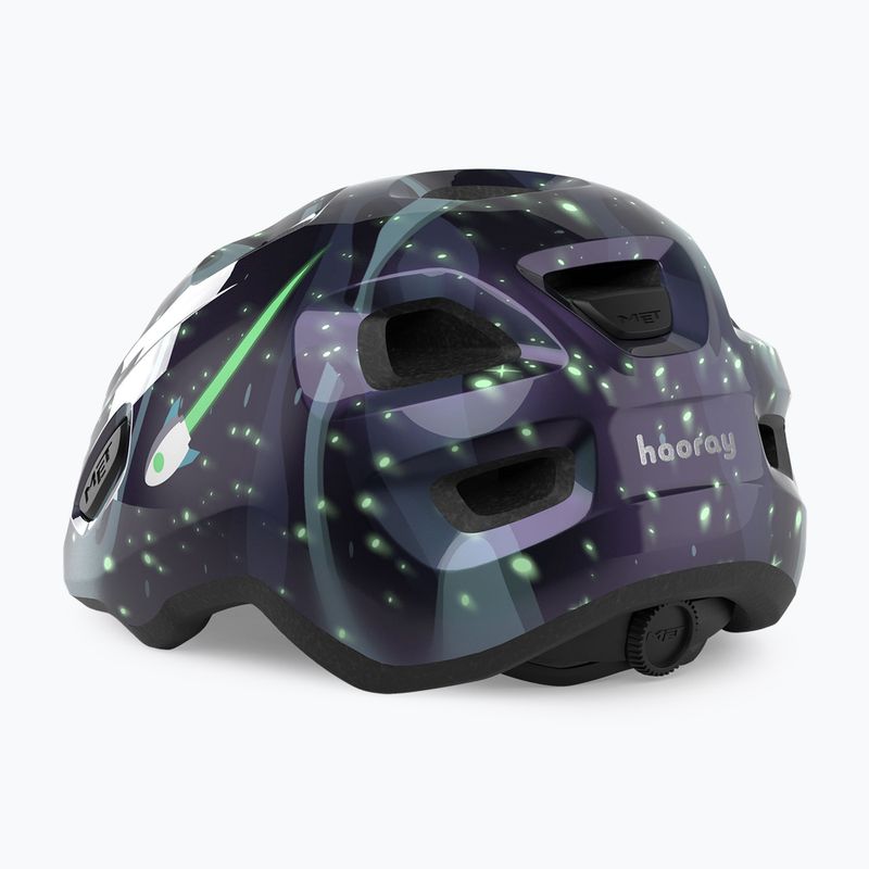 Children's bike helmet MET Hooray space glow in the dark 3