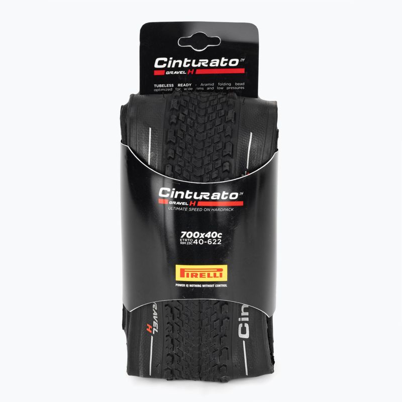 Bicycle tyre Pirelli Cinturato Gravel Hard TLR 700 x 40C black 2