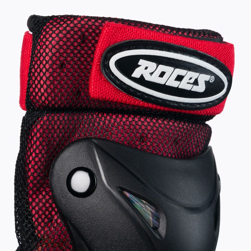 Roces Ventilated 3 Pack 002 black/red children's pad set 301352 5