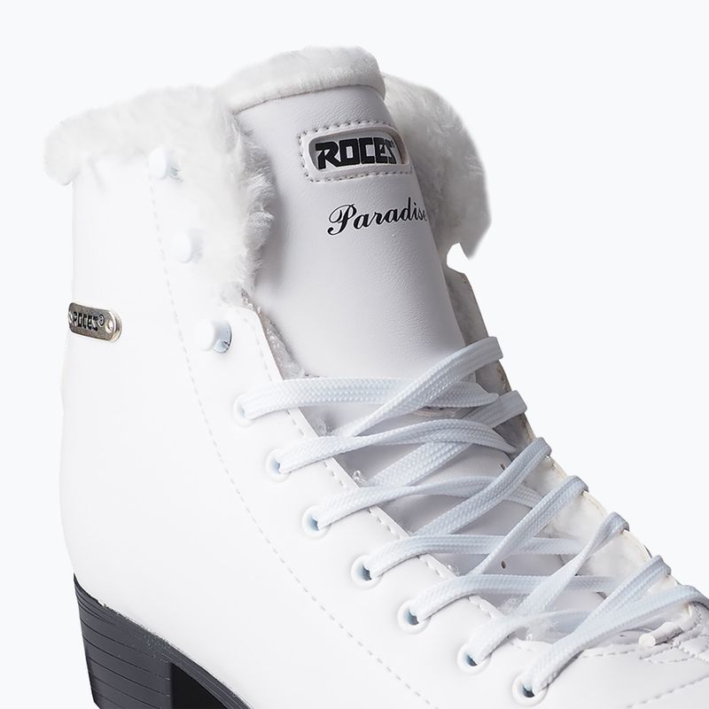 Roces Paradise Eco-Fur white figure skates 450704 11
