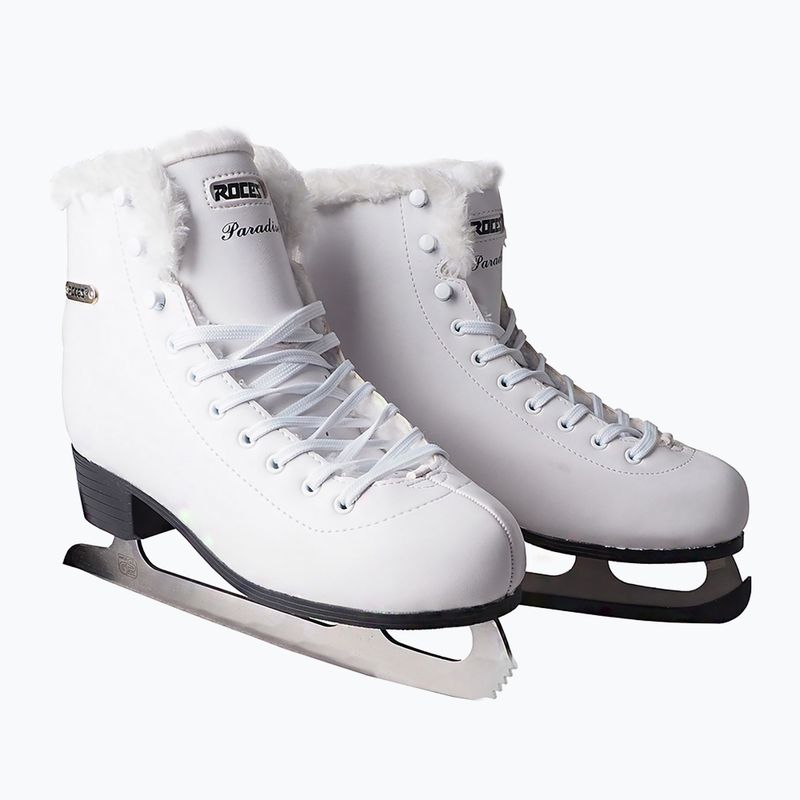 Roces Paradise Eco-Fur white figure skates 450704 12