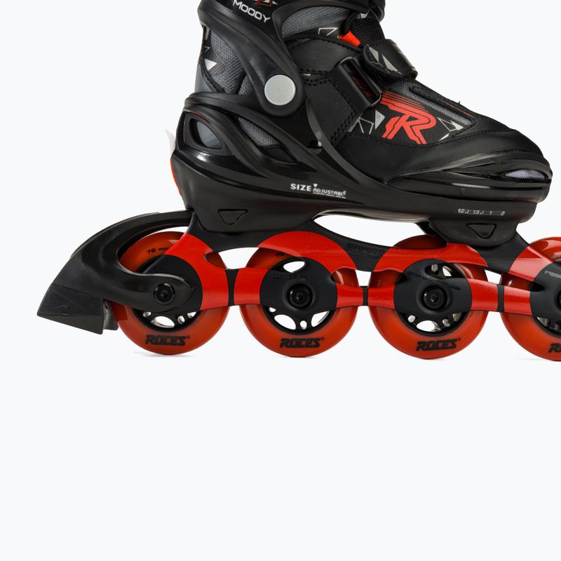 Roces Moody Boy TIF children's roller skates black/sport red 7