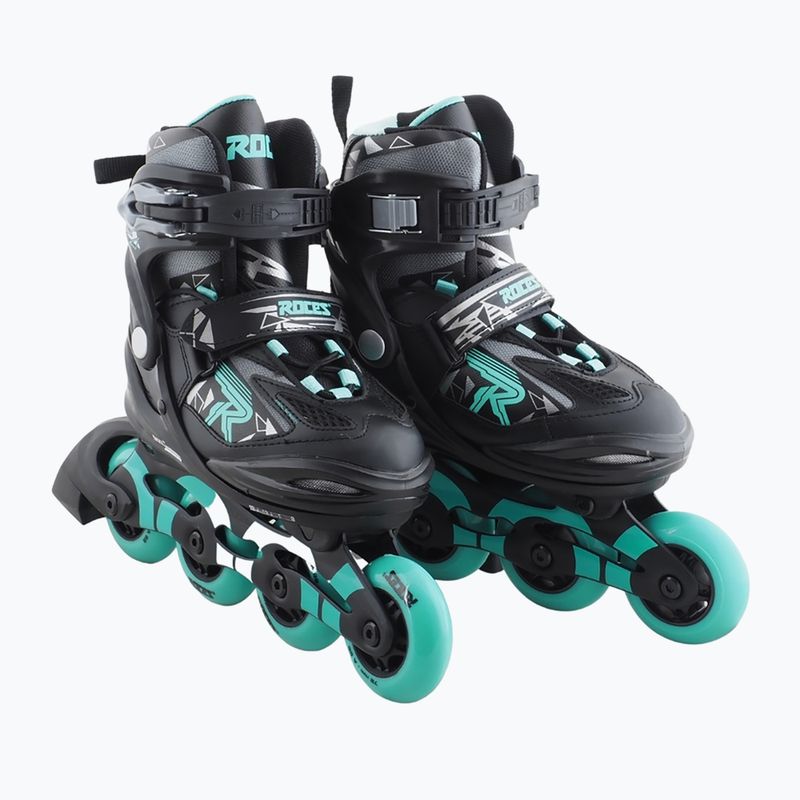 Roces Moody Girl TIF children's roller skates black/aqua 11