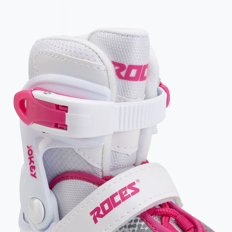 Children's skates Roces Jokey Ice X white/pink 5