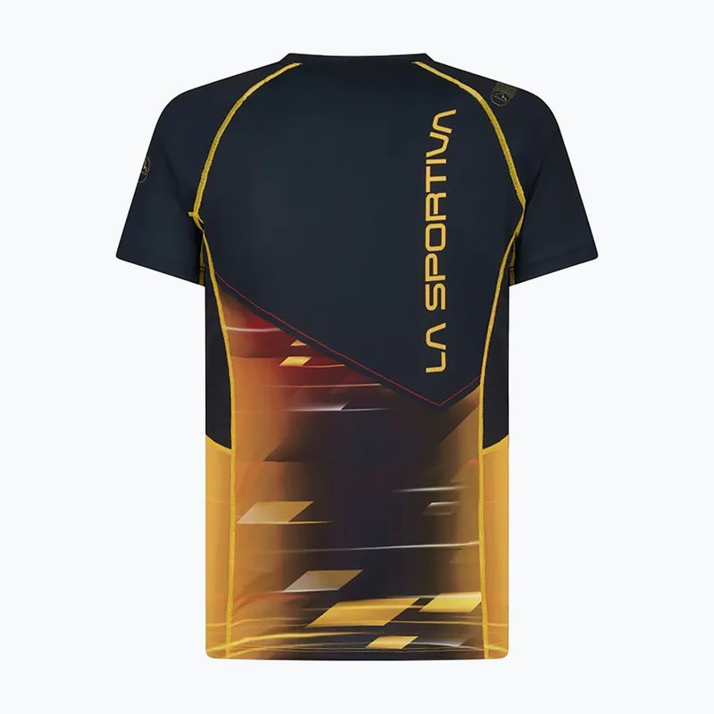 LaSportiva Wave men's running shirt yellow and black P42999100 2