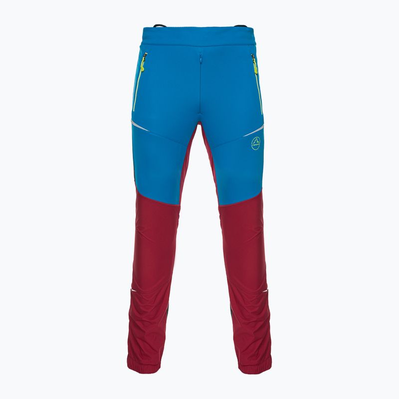La Sportiva men's trekking trousers Ikarus sangria/electric blue 5