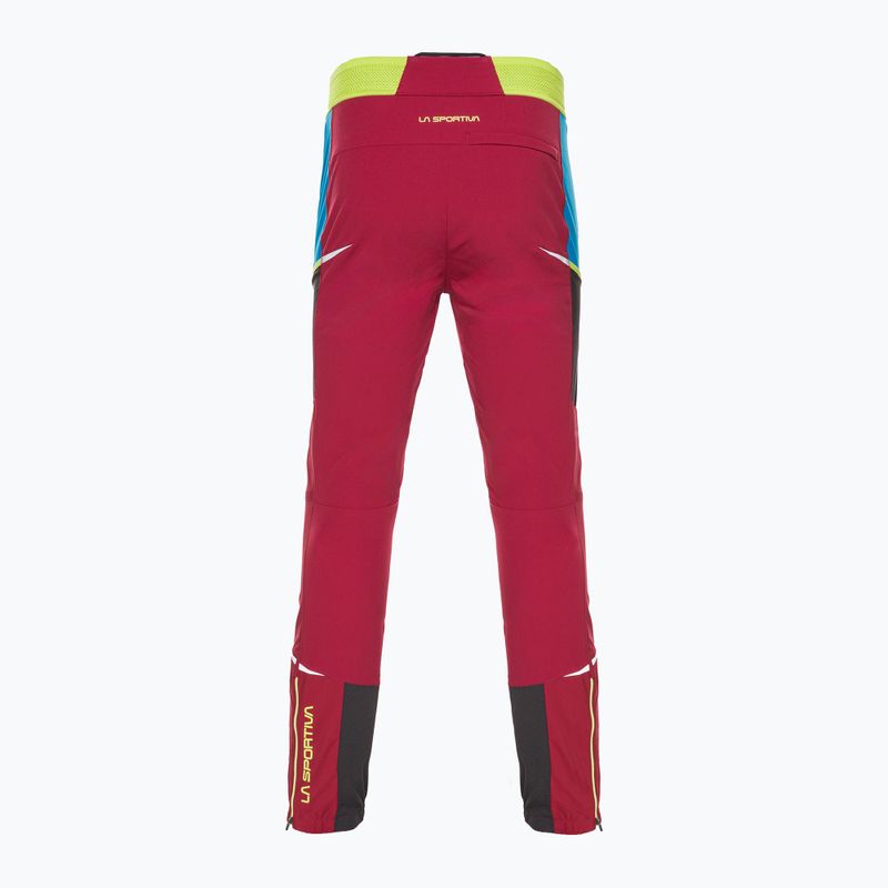 La Sportiva men's trekking trousers Ikarus sangria/electric blue 6