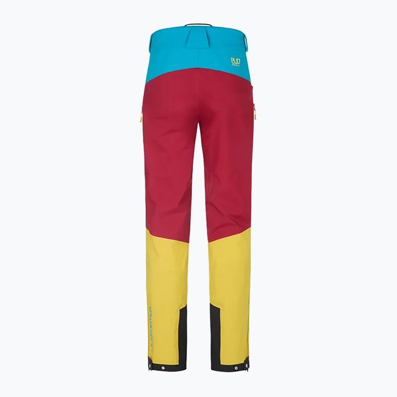 Men's La Sportiva Crizzle EVO Shell sangria/electric blue hiking trousers with membrane 7