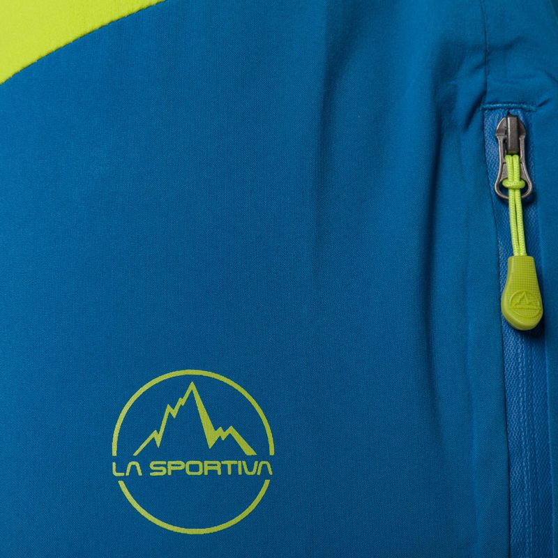 Men's La Sportiva Crizzle EVO Shell sangria/electric blue hiking trousers with membrane 3