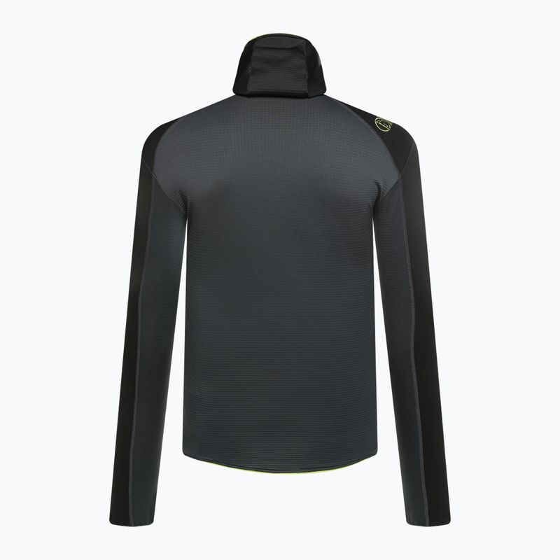 Men's La Sportiva Upendo Hoody carbon/lime punch trekking sweatshirt 2
