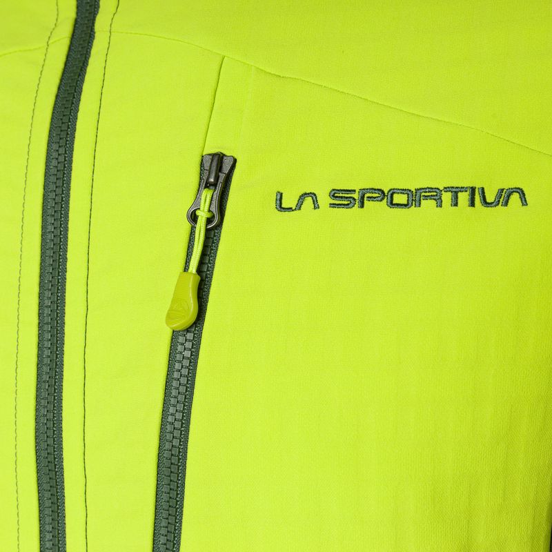 Men's La Sportiva Session Tech Hoody forest/lime punch trekking sweatshirt 8