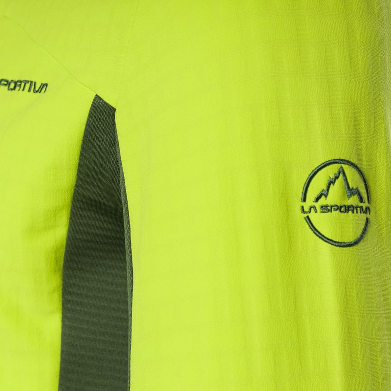 Men's La Sportiva Session Tech Hoody forest/lime punch trekking sweatshirt 9