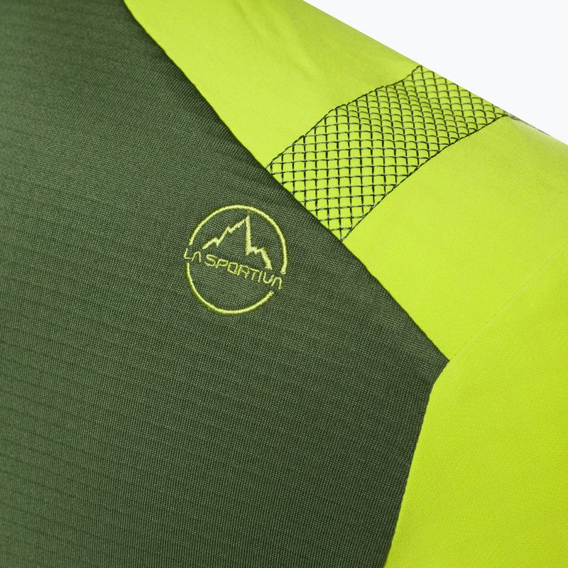 Men's La Sportiva Session Tech Hoody forest/lime punch trekking sweatshirt 11