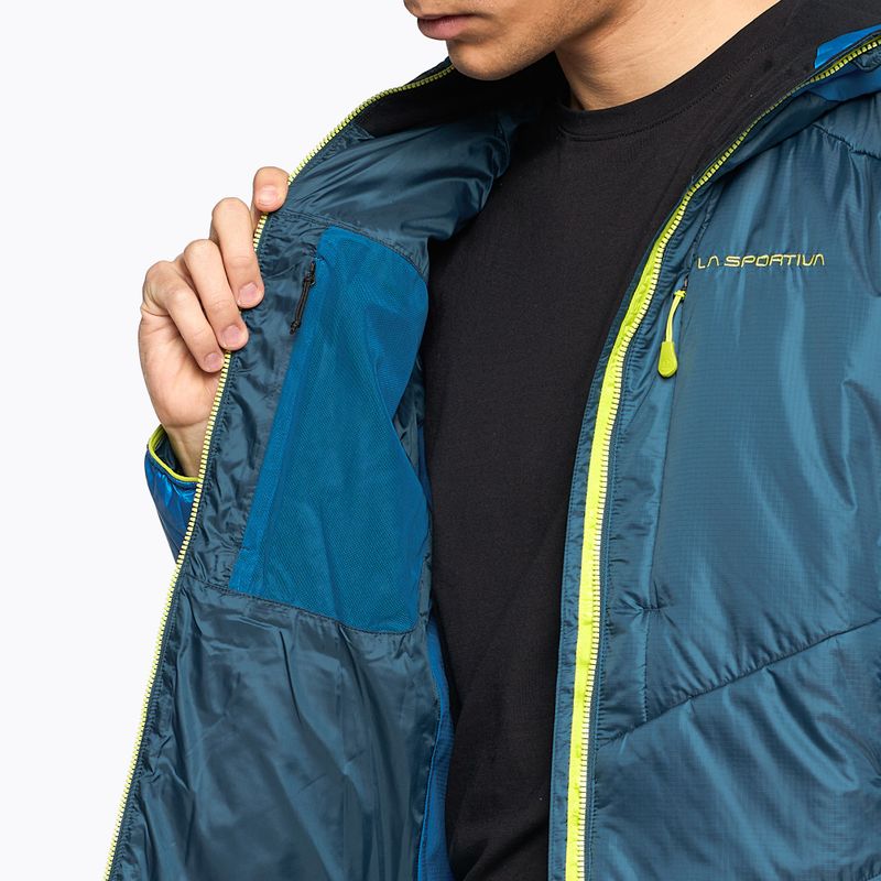 La Sportiva men's down jacket Mythic Primaloft storm blue/electric blue 5