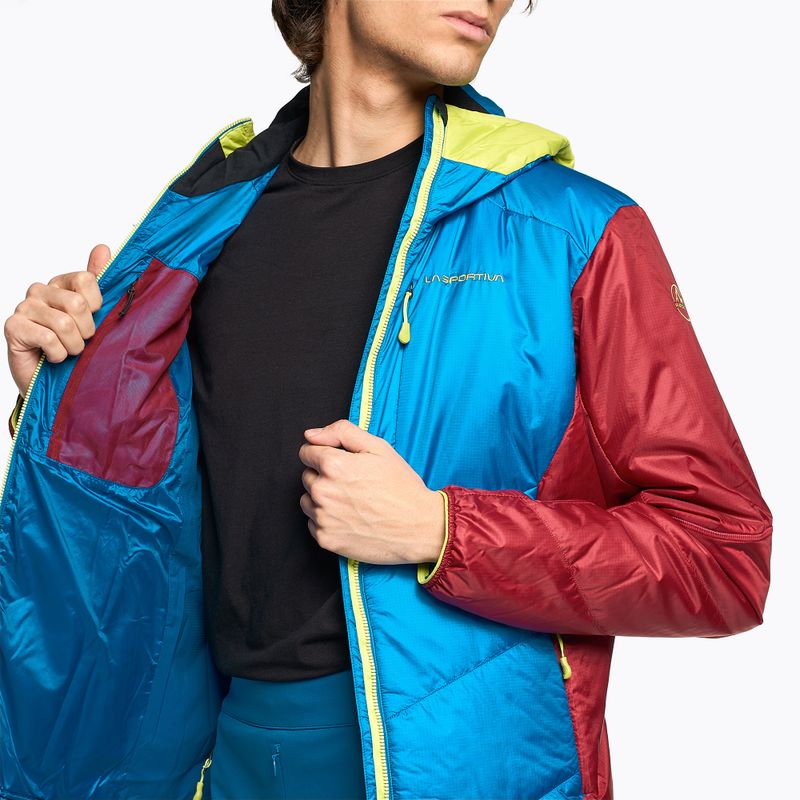 Men's La Sportiva Mythic Primaloft down jacket electric blue/sangria 5