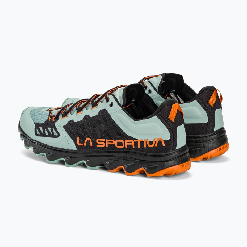 Men's La Sportiva Helios III black/hawaiian sun running shoe 3