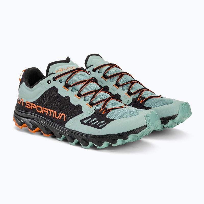 Men's La Sportiva Helios III black/hawaiian sun running shoe 4