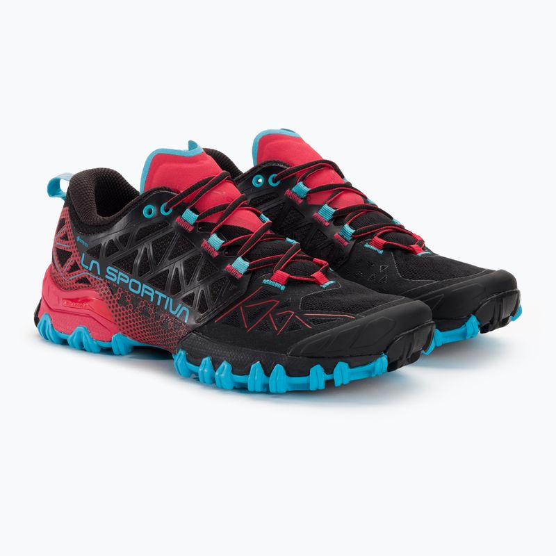 La Sportiva Bushido II GTX black/hibiscus women's running shoe 4