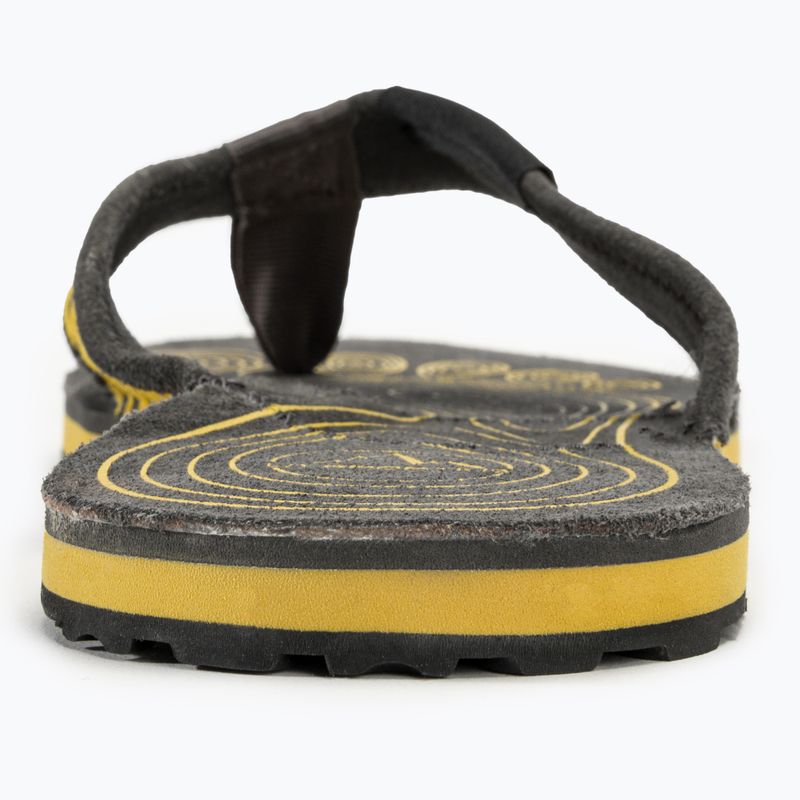 La Sportiva men's Swing black/yellow flip flops 6