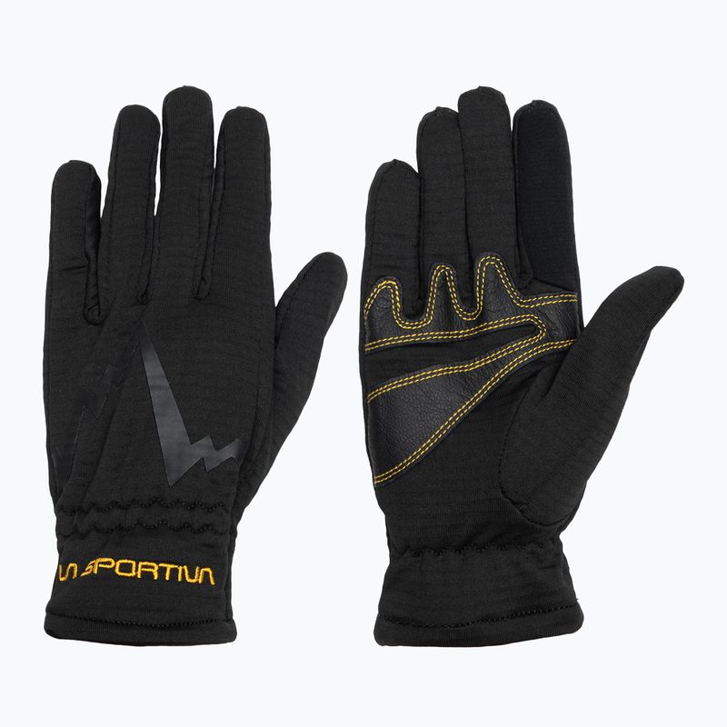 La Sportiva Stretch black/yellow trekking gloves