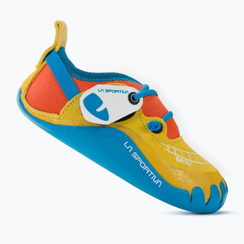 La Sportiva children's climbing shoe Gripit yellow/flame 2