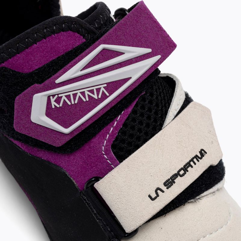 La Sportiva Katana women's climbing shoe white and purple 20M000500 7