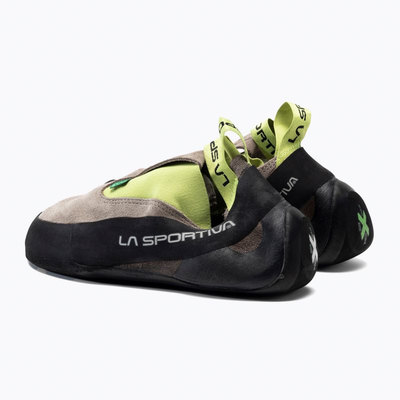 La Sportiva Cobra Eco climbing shoe brown and green 20O804705 3