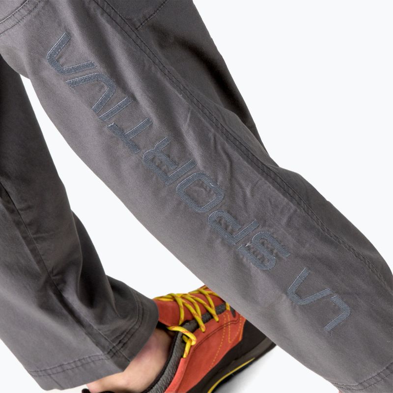 Men's La Sportiva Roots climbing trousers grey H95900903B 4