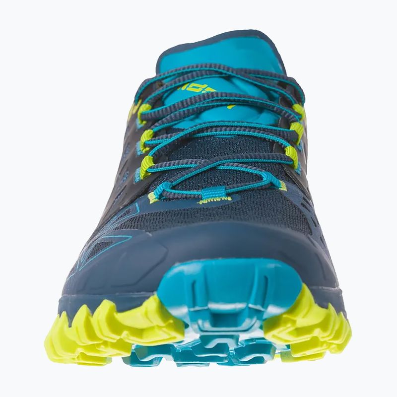 La Sportiva men's Bushido II blue/yellow running shoe 36S618705 13