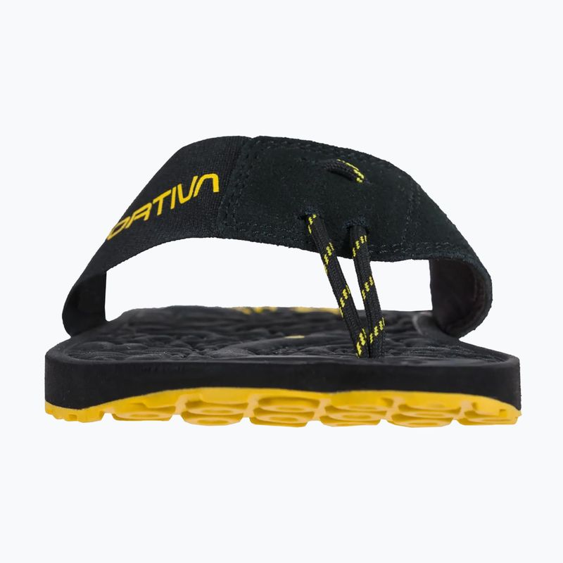 La Sportiva men's Jandal black/yellow flip flops 11