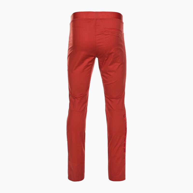 Men's La Sportiva Roots climbing trousers orange H95313314B 2