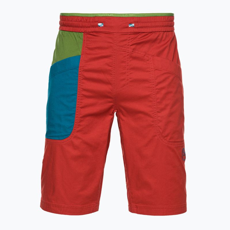 Men's La Sportiva Bleauser climbing shorts red N62313718