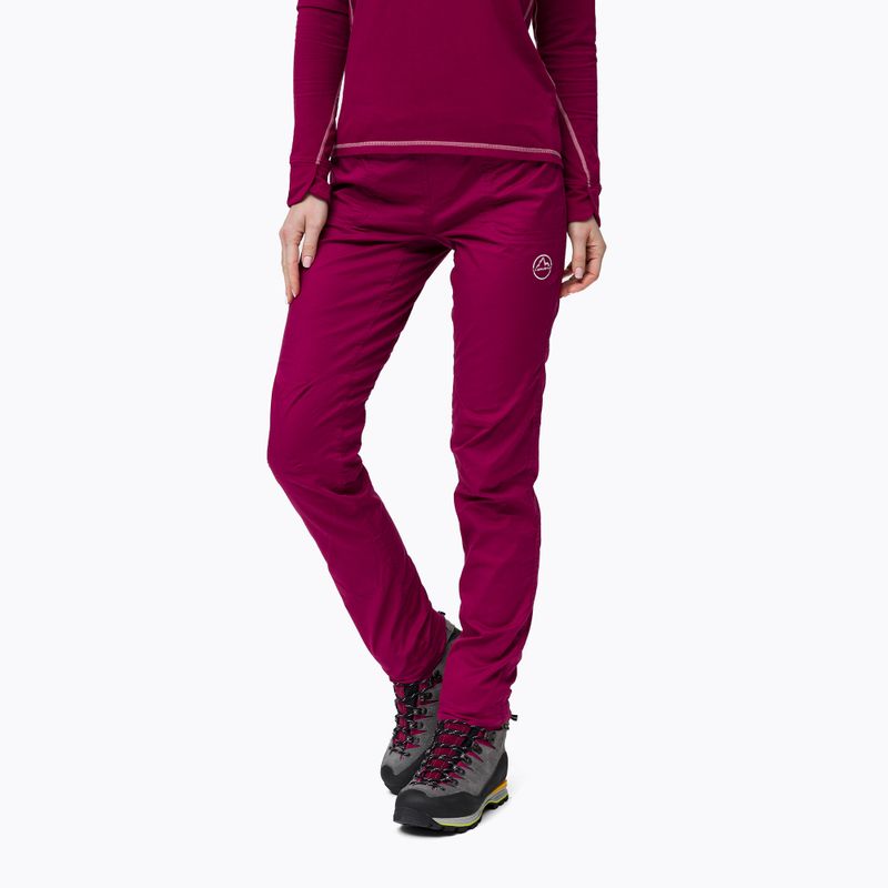 La Sportiva Itaca women's climbing trousers maroon O37502405B